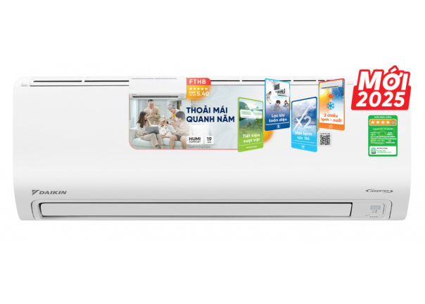 Điều Hòa Inverter 1 chiều với tính năng Sưởi ấm dịu nhẹ FTHB35ZVMV - 1.5HP